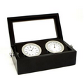 Clock & Thermometer in Black Box